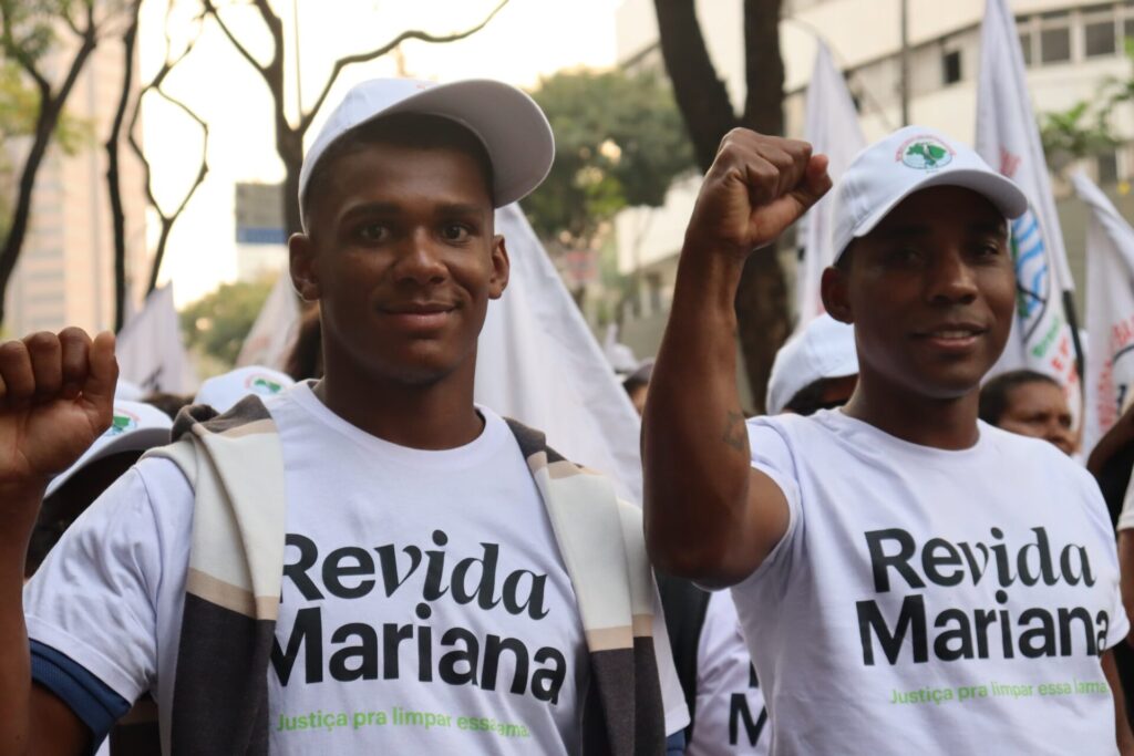 MAB faz atos em BH para exigir participação efetiva em acordos por reparação (Foto: Juliana Nicoli/ MAB)