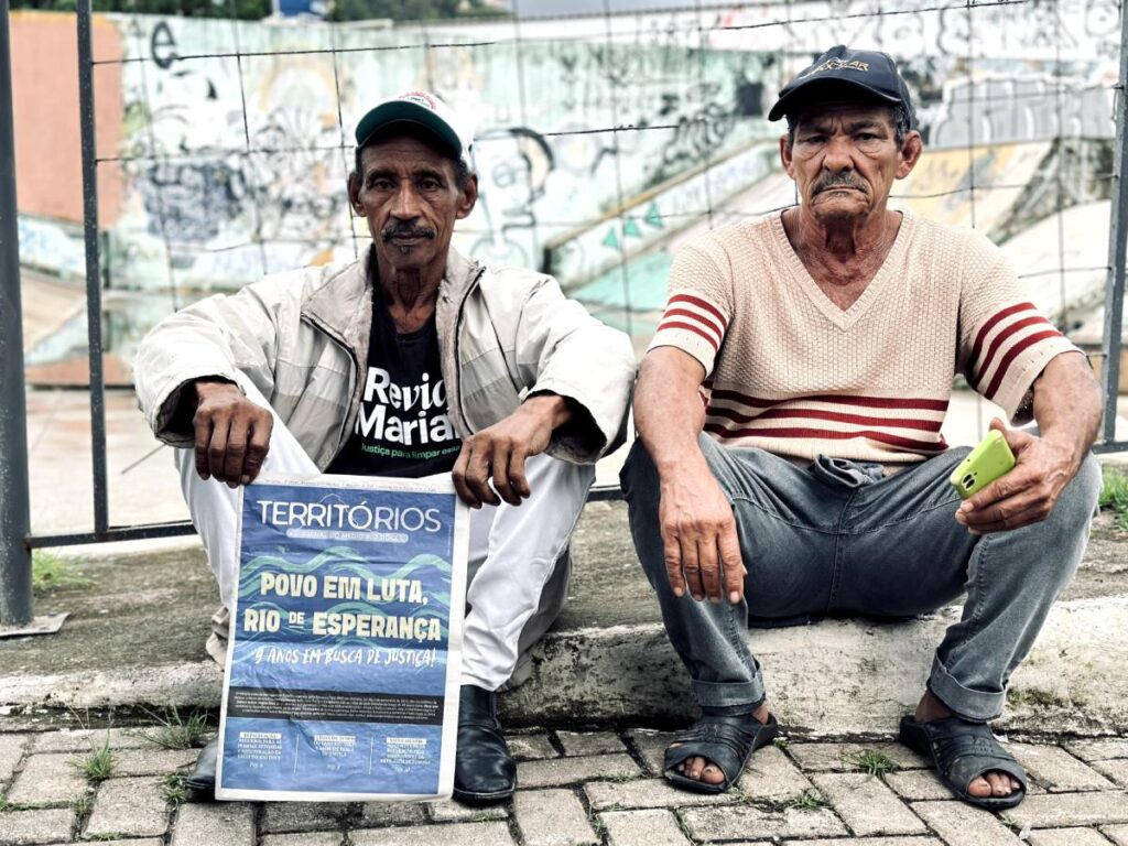 Ato marca 9 anos da tragédia de Mariana (Foto: Lucas Mota/Revida Mariana)