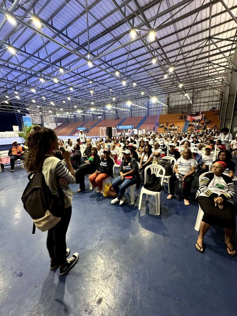 Ato marca 9 anos da tragédia de Mariana (Foto: Lucas Mota/Revida Mariana)